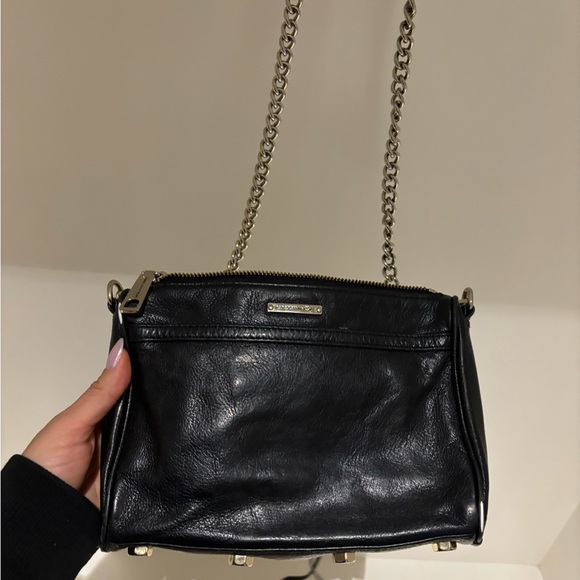 Rebecca Minkoff Crossbody Bag with silver strap and metal details - Picture 3 of 5